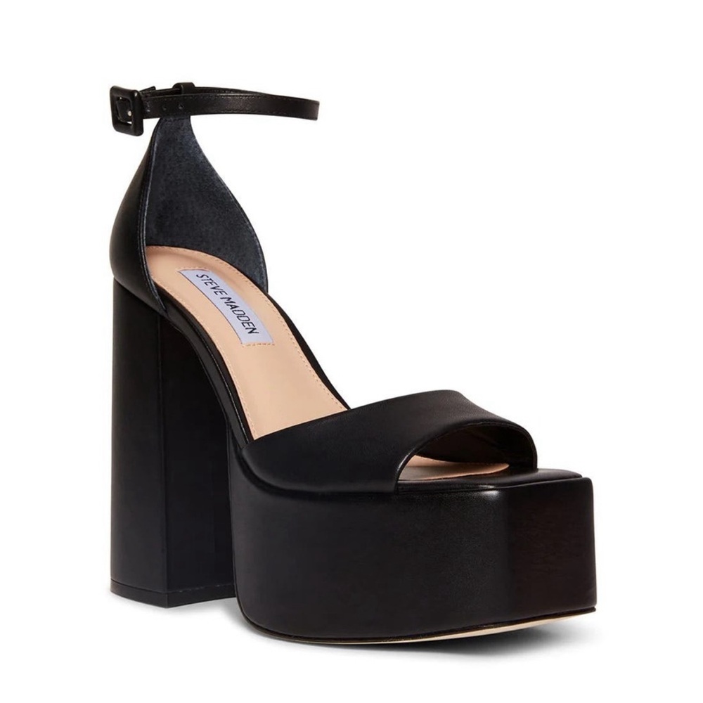 Steve Madden Black Platform Heels